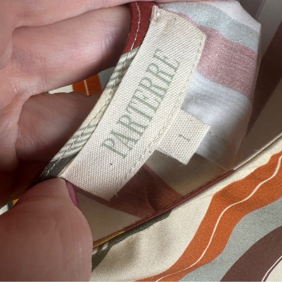 Parterre Birdie Top is Dolce Stripe Autumn Colors Size 1 (US 4-6) - Picture 6 of 6